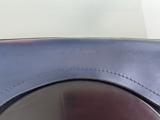 Image 1 of 2x Cassina Cab Chair von Mario Bellini in blauem Leder