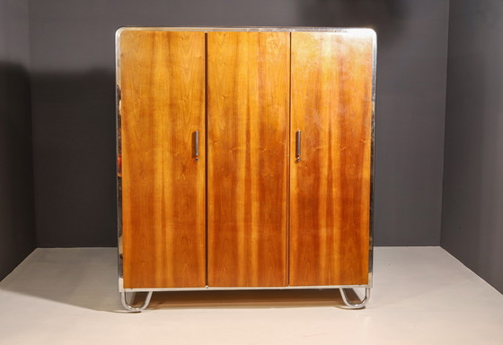 Image 1 of Bauhaus-Garderobe von Robert Slezák, 1930er Jahre, Böhmen