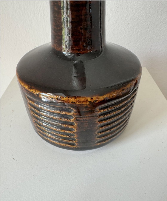 Image 1 of Palshus Dänemark Tischlampe/Lampenfuß Per Linnemann Schmidt, Schamotte, Steingut 1960S