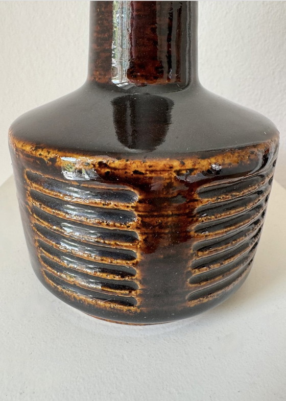 Image 1 of Palshus Dänemark Tischlampe/Lampenfuß Per Linnemann Schmidt, Schamotte, Steingut 1960S