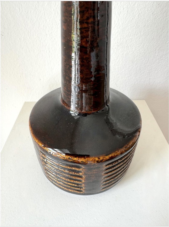 Image 1 of Palshus Dänemark Tischlampe/Lampenfuß Per Linnemann Schmidt, Schamotte, Steingut 1960S