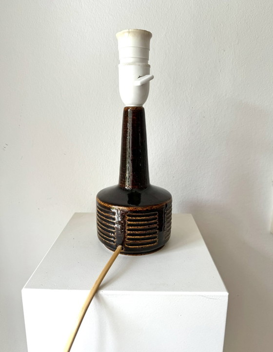 Image 1 of Palshus Dänemark Tischlampe/Lampenfuß Per Linnemann Schmidt, Schamotte, Steingut 1960S