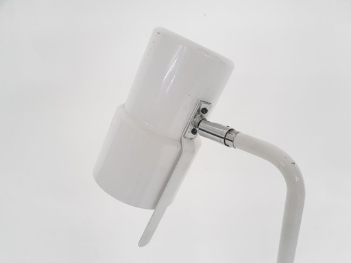 Stehlampe aus weißem Metall, 1960er Jahre