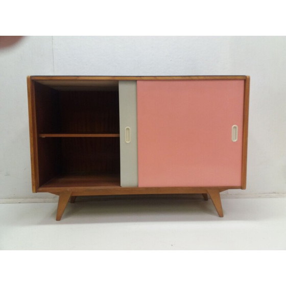 Image 1 of Vintage Kommode mit Schiebetüren von Jiroutek für Interior Prag, Tschechoslowakei 1960