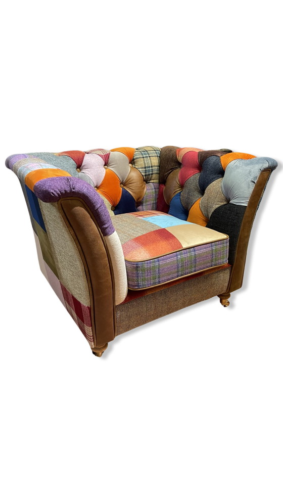 Image 1 of Chesterfield Patchwork Clubsessel