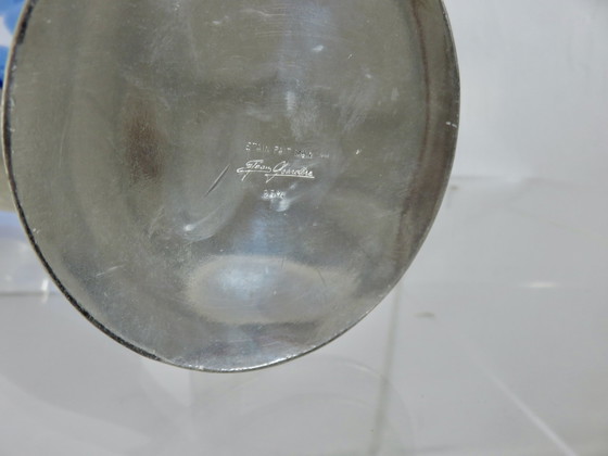 Image 1 of Kerzenhalter Aus 95% Zinn Signiert Jean Goardère, Meilleur Ouvrier De France