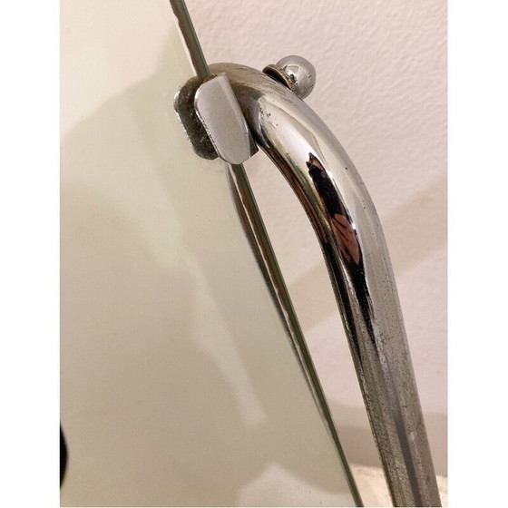 Image 1 of Vintage-Schreibtischspiegel mit Chromstahlrahmen