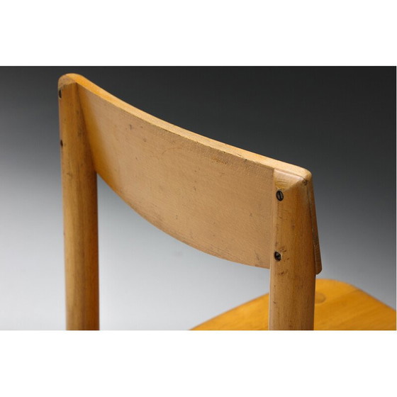 Image 1 of Stühle aus Buche von Pierre Gautier Delaye, Frankreich 1965er