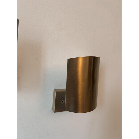 Image 1 of Paar verstellbare Wandleuchten aus Messing für SCE, Frankreich 1970