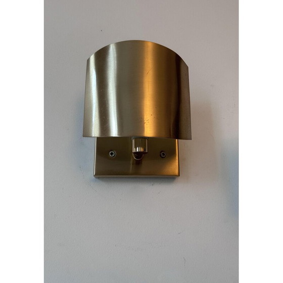 Image 1 of Paar verstellbare Wandleuchten aus Messing für SCE, Frankreich 1970