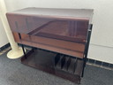 70er Jahre Plexiglas Plattenspieler Schrank