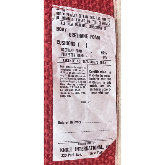 Image 1 of Ein Paar lachsfarbene Sessel von Warren Platner für Knoll International