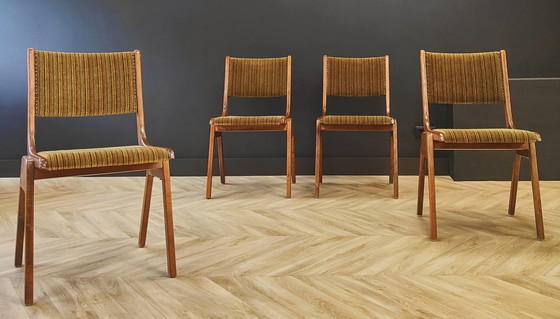 Image 1 of 4x Mid Century Esstisch Stuhl