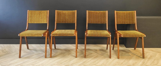 Image 1 of 4x Mid Century Esstisch Stuhl