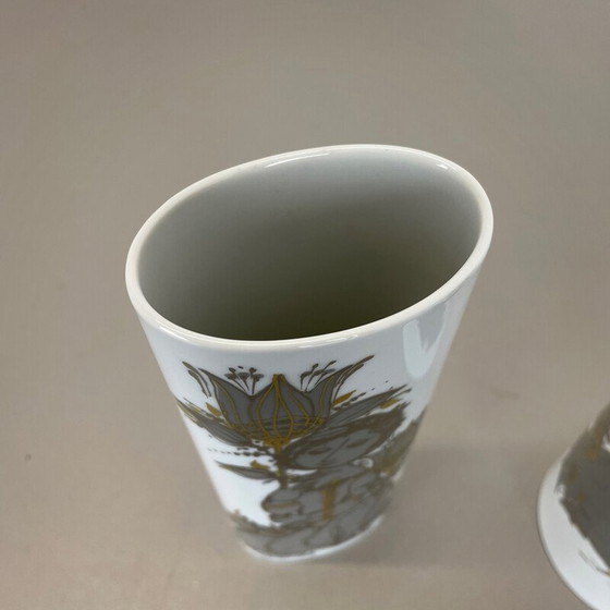 Image 1 of Paar Vintage-Porzellanvasen von Björn Wiinblad für Rosenthal studio line, Deutschland 1970er Jahre