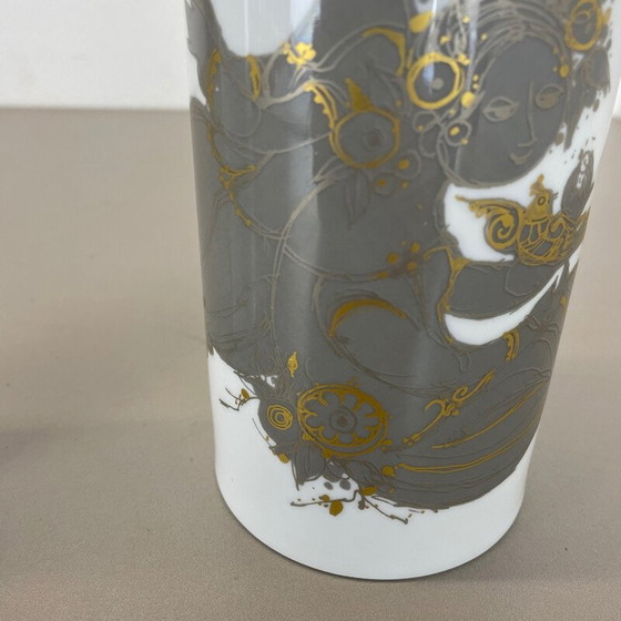 Image 1 of Paar Vintage-Porzellanvasen von Björn Wiinblad für Rosenthal studio line, Deutschland 1970er Jahre