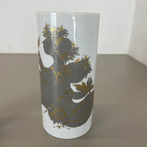 Image 1 of Paar Vintage-Porzellanvasen von Björn Wiinblad für Rosenthal studio line, Deutschland 1970er Jahre