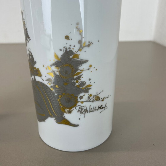 Image 1 of Paar Vintage-Porzellanvasen von Björn Wiinblad für Rosenthal studio line, Deutschland 1970er Jahre