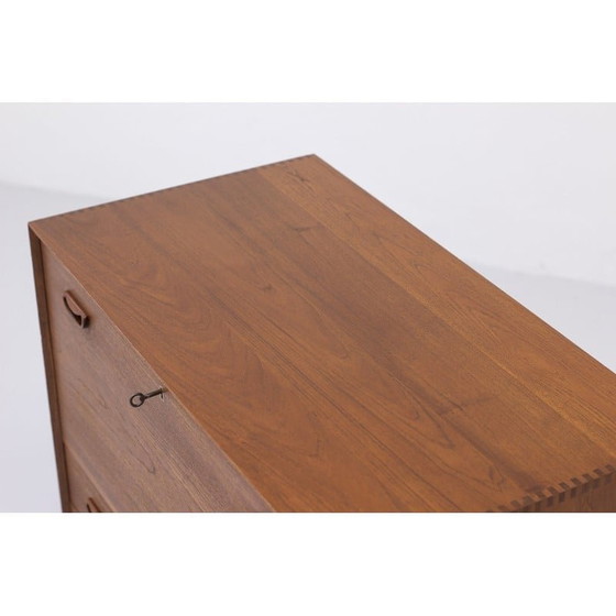 Image 1 of Dänischer Vintage-Sekretär aus Teakholz von Peter Hvidt und Orla Mølgaard-Nielsen, 1960er Jahre