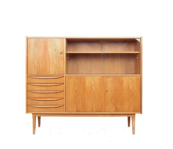 Image 1 of Buffetschrank mit Vitrine von Franz Ehrlich, 1960er Jahre