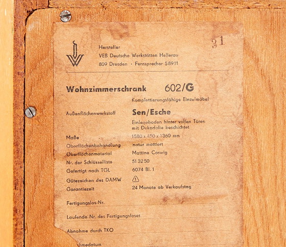 Image 1 of Buffetschrank mit Vitrine von Franz Ehrlich, 1960er Jahre