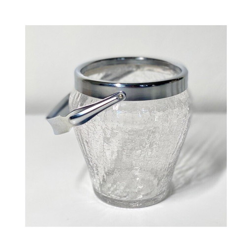 Eiskübel aus Edelstahl mit Rissen, Belgien 1950