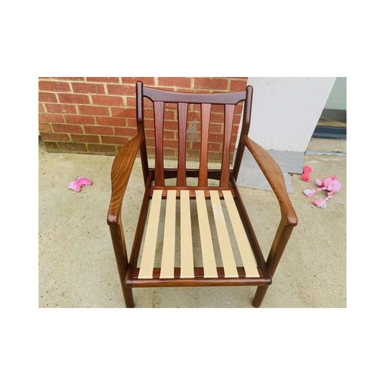 Image 1 of Vintage Sofa Bett Set und Paar Sessel Toothill 1960