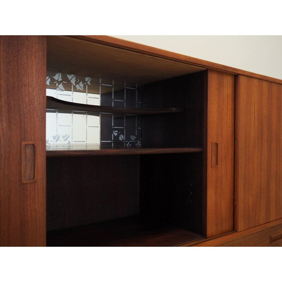 Image 1 of Altes dänisches Teakholz-Highboard von Børge Dam, 1970er Jahre