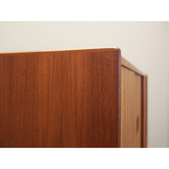 Image 1 of Altes dänisches Teakholz-Highboard von Børge Dam, 1970er Jahre