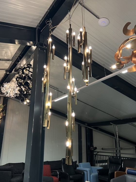 Image 1 of 3 Pendelleuchten der Brand van Egmond Shiro, Messing-Finish