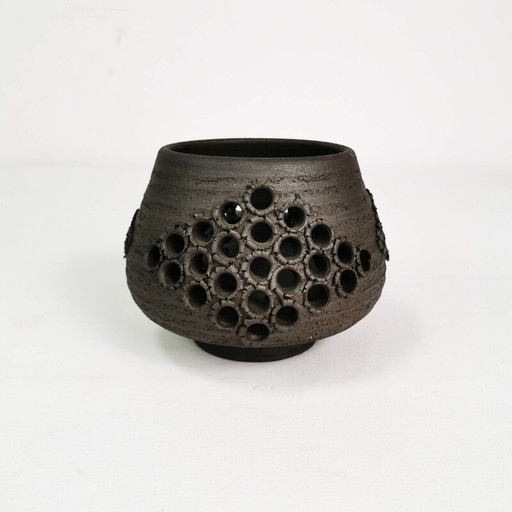 Vintage Keramik-Kerzenständer, Dänemark 1970er