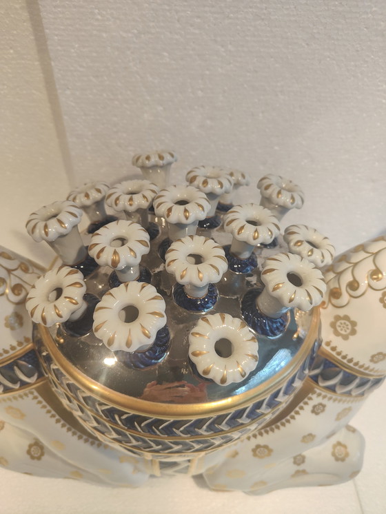 Image 1 of Giulia Mangani Antiker Tafelaufsatz Italienisches Porzellanpferd Einzigartiges Stück!