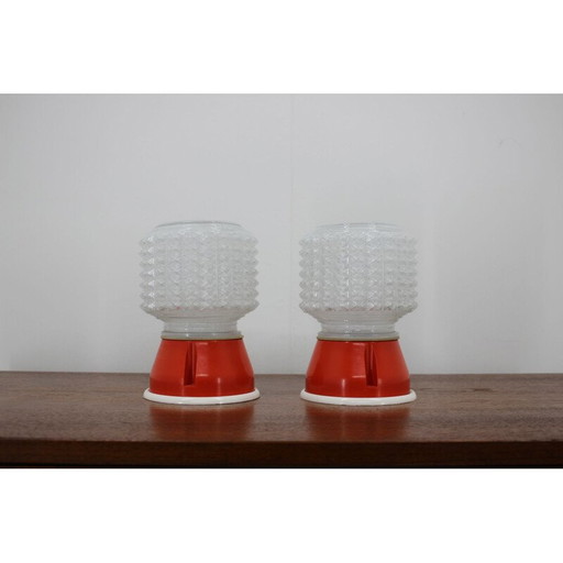 Paar kleine Tischlampen, 1980