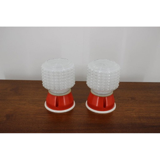 Paar kleine Tischlampen, 1980