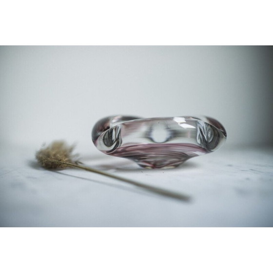 Image 1 of Vintage Max Verboeket Glasaschenbecher für Maastricht Kirstalunie, Niederlande 1950er Jahre