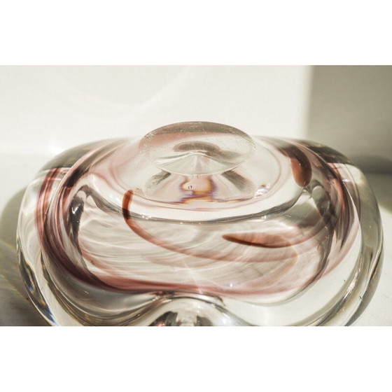 Image 1 of Vintage Max Verboeket Glasaschenbecher für Maastricht Kirstalunie, Niederlande 1950er Jahre