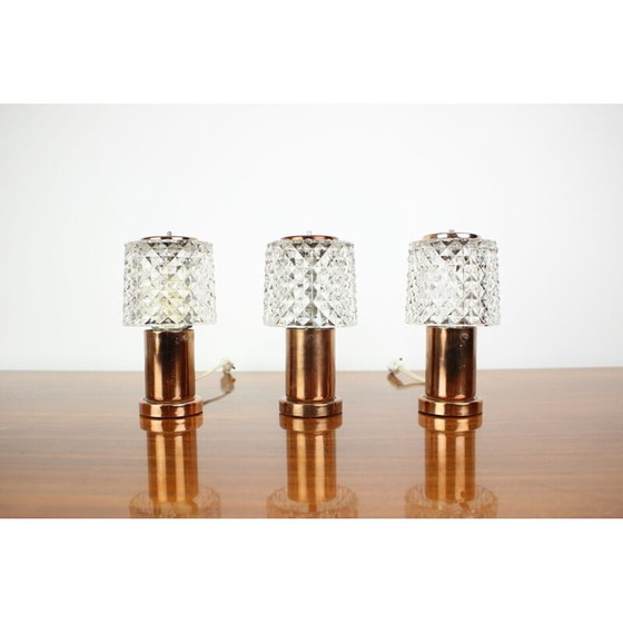 Image 1 of Klassische Glastischlampe von Kamenicky Senov für Preciosa, Tschechoslowakei 1970