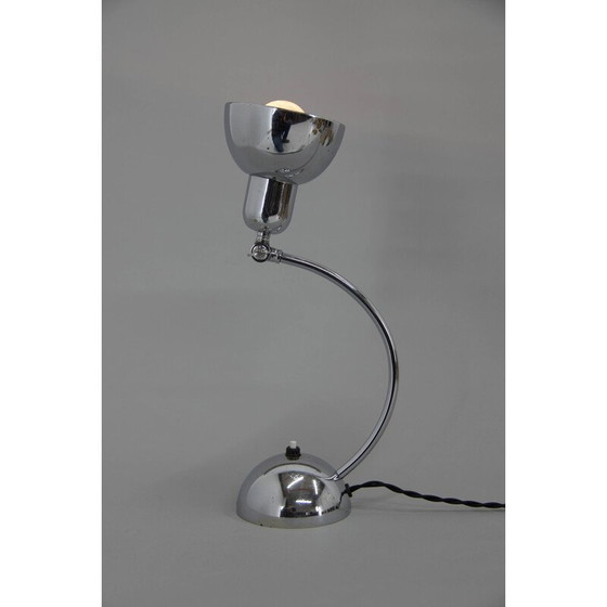 Image 1 of Art Deco Tischlampe mit verstellbarem Schirm, 1930er Jahre