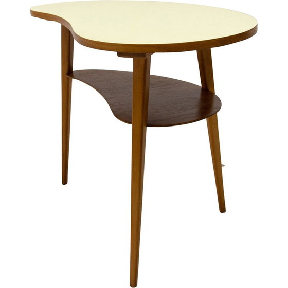 Image 1 of Mid Century Beistelltisch aus Buchenholz mit Formica, 1960er Jahre