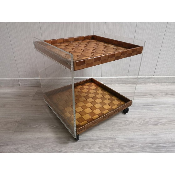 Image 1 of Mobiler Couchtisch aus Plexiglas, 1980