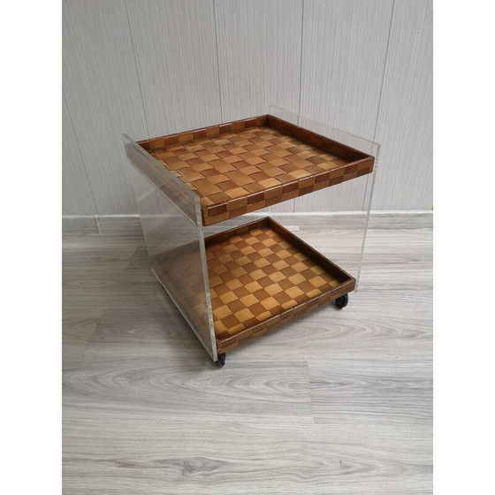 Image 1 of Mobiler Couchtisch aus Plexiglas, 1980