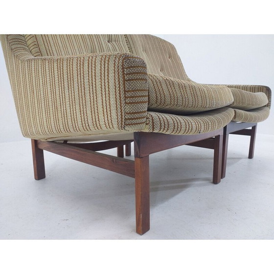 Image 1 of Mid Century Sofa aus zwei Stühlen, Dänemark 1960er Jahre