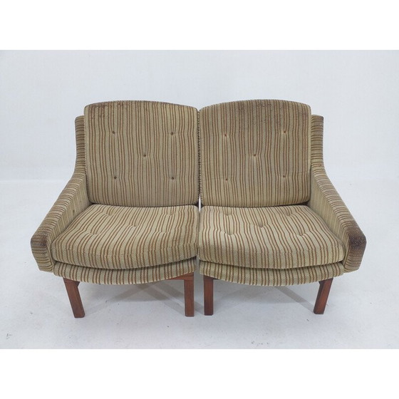 Image 1 of Mid Century Sofa aus zwei Stühlen, Dänemark 1960er Jahre