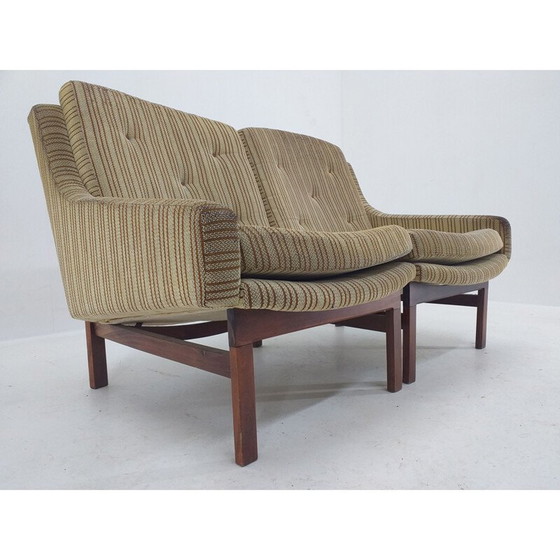 Image 1 of Mid Century Sofa aus zwei Stühlen, Dänemark 1960er Jahre