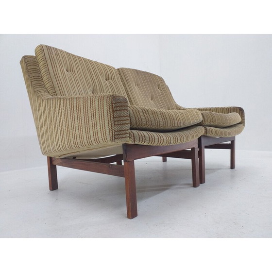 Image 1 of Mid Century Sofa aus zwei Stühlen, Dänemark 1960er Jahre