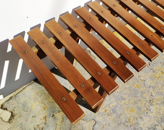 Image 1 of Große italienische 1950S Mid Century Teak Bank