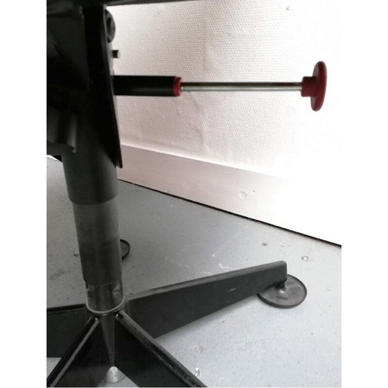 Image 1 of Vintage-Bürostuhl aus Leder mit Armlehnen von Sapper für Knoll