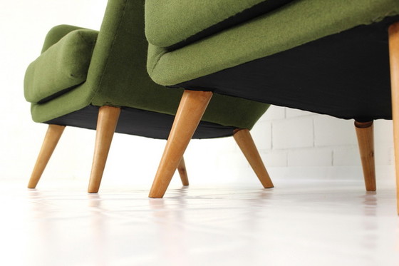 Image 1 of Knoll Mid-Century Lounge Chair / Sessel, virgin wool