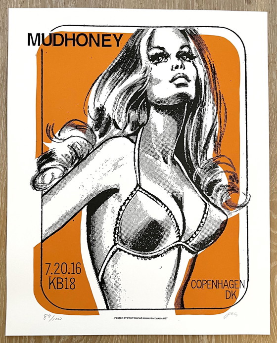 Image 1 of Mudhoney Kopenhagen 2016 Siebdruck