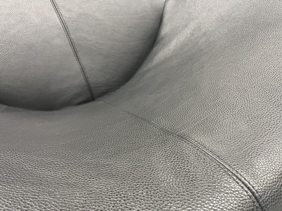 Image 1 of Leolux Papageno Sessel aus schwarzem Leder